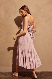 Dress Forum - Piece of My Heart Tie Back Tiered Dress in Lavender Pink
