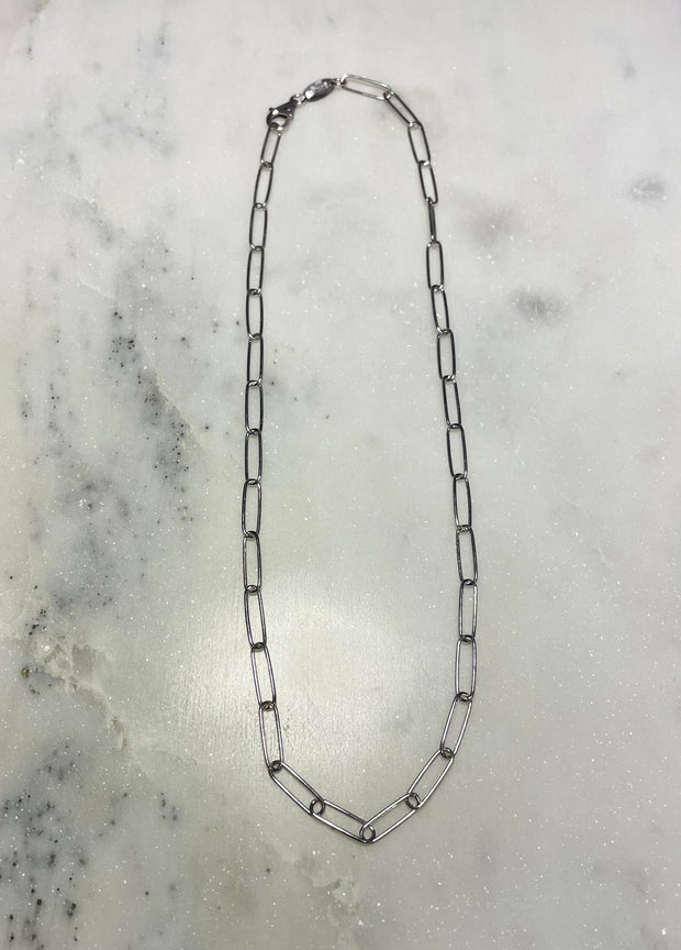 House of Moda - Italian Link 40cm Chain Necklace Silver
