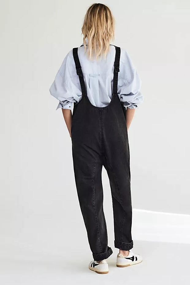 Free People - High Roller Jumpsuit in Mineral Black
