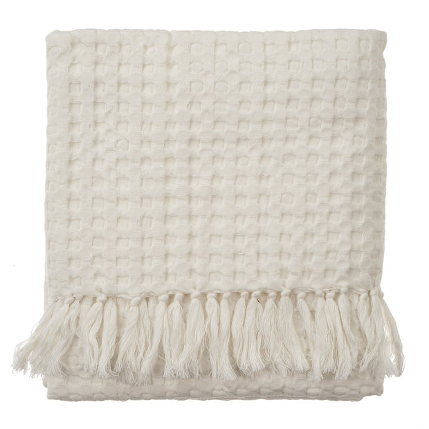 Indaba Honeycomb Bath Towel Off White