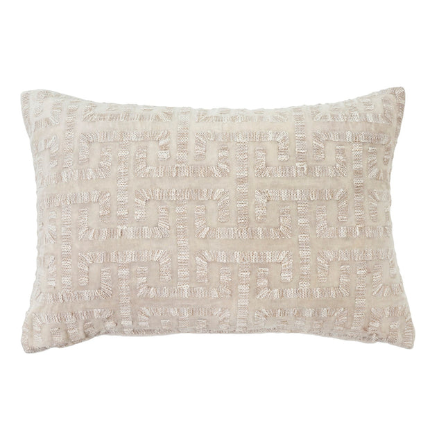 Indaba - Liza Velvet Pillow, Ivory