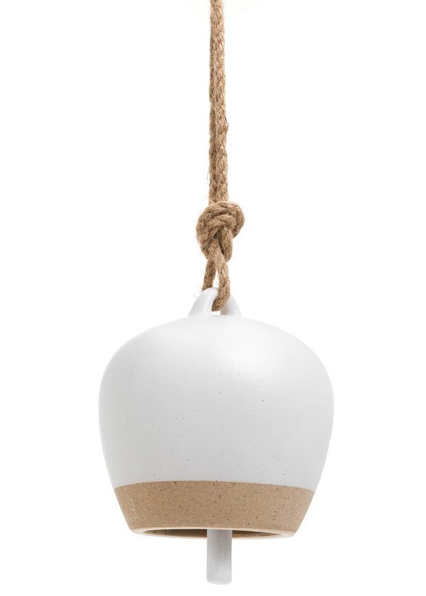 ADV - Brown/White Ceramic Bell