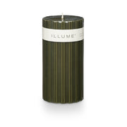 Illume Medium Fragranced Pillar Candle - Balsam & Cedar