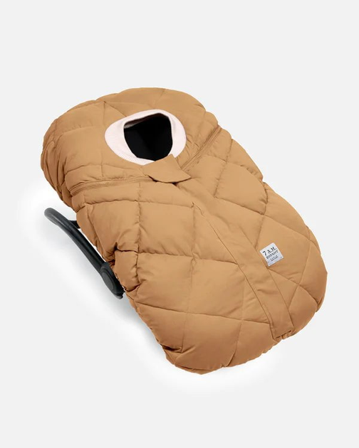 7Am Car Seat Cocoon Benji Collection in Cognac Quilted Urban Nest