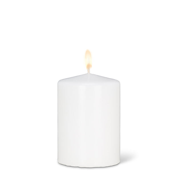 Abbott Small Classic Pillar Candle - White