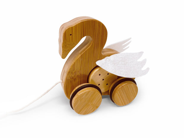 Kinderfeets - Bamboo Push & Pull Swan