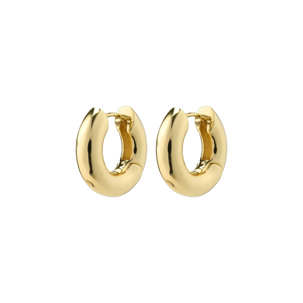 Pilgrim - AICA Large Chunky Hoop Earrings Gold Plated