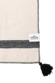 Tofino Towel - The Kai Throw in Beige/Charcoal