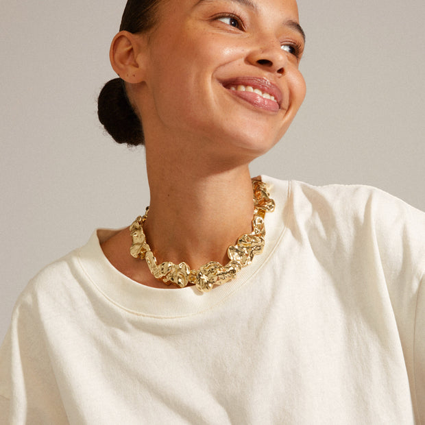 Pilgrim - Pulse Statement Gold-Plated Necklace