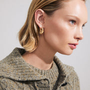 Pilgrim - ACT Recycled Hoop Earrings in Gold