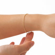 Leah Alexandra Diamond-Cut Ball Chain Bracelet 10k Gold