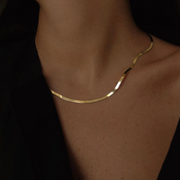 Leah Alexandra - Herringbone Mother Necklace 10k Gold