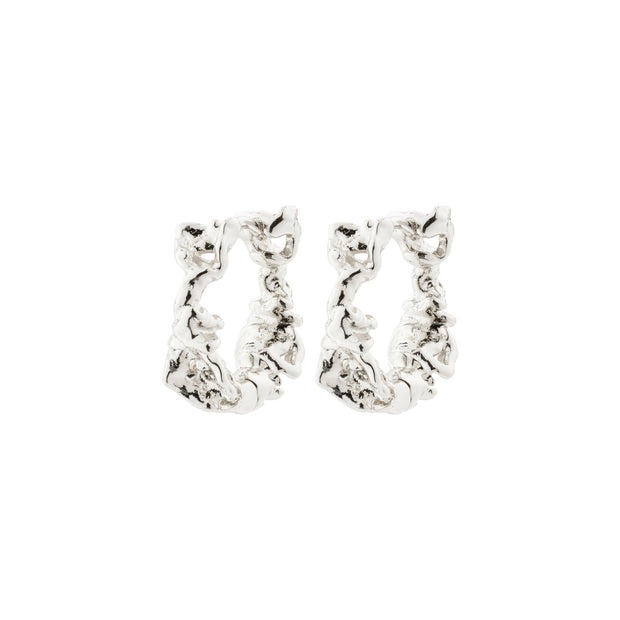 Pilgrim - Trust Recycled Hoop Earrings in Silver