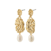 Pilgrim - True Recycled Pearl Earrings in Gold