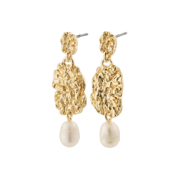 Pilgrim - True Recycled Pearl Earrings in Gold