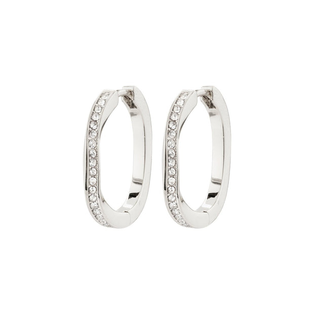 Pilgrim - True Recycled Hoop Earrings in Silver