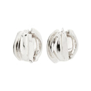 Pilgrim - Stay Recycled Hoop Earrings in Silver