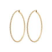 Pilgrim - Sidney Crystal Hoop Earrings in Gold