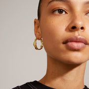 Pilgrim - Julita Recycled Hoop Earrings Gold-Plated