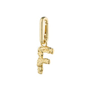 Pilgrim Recycled Letter Charm Pendant - Gold Plated