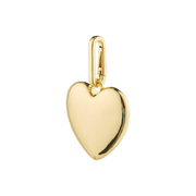 Pilgrim - Charm Recycled Maxi Heart Pendant in Gold