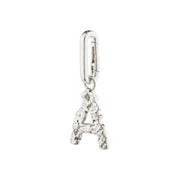 Pilgrim Recycled Letter Charm Pendant - Silver Plated