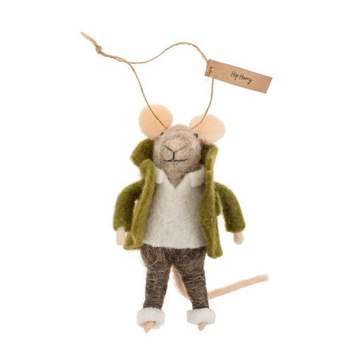 Indaba - Hip Harry Mouse Ornament