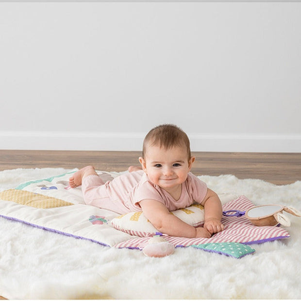 Itzy Ritzy Bespoke Tummy Time Play Mat - Pink Cottage