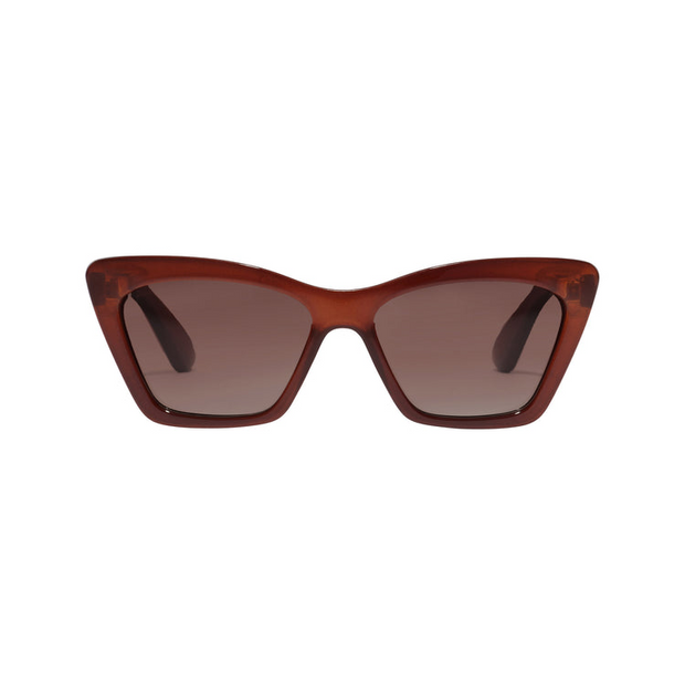 Pilgrim - Dakota Angular Cat-Eye Sunglasses Brown