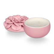 Illume - Ceramic Flower Candle Pink Pepper Fruit