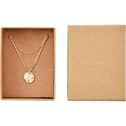 Pilgrim - MSF Recycled Coin Necklace 2-In -1 Set Gold-Plated