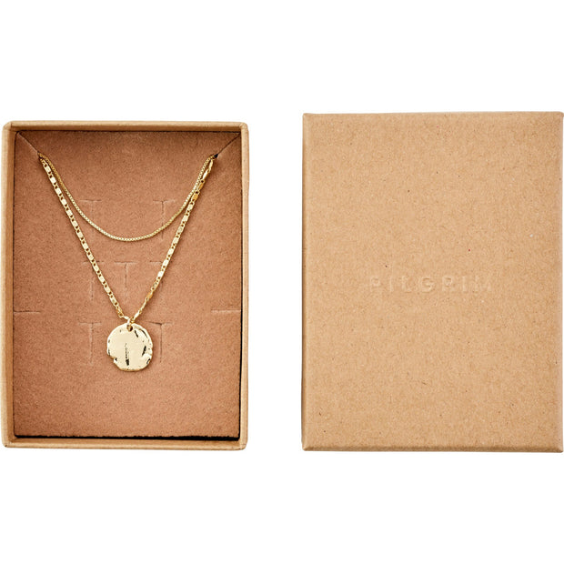 Pilgrim - MSF Recycled Coin Necklace 2-In -1 Set Gold-Plated