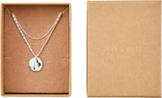 Pilgrim - MSF Recycled Coin Necklace 2-In -1 Set Silver-Plated