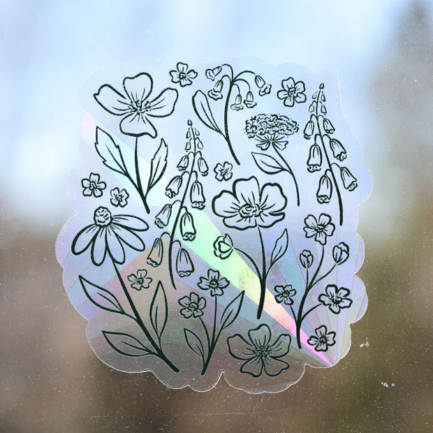 Elyse Breanne Design - Pressed Florals Sun Catcher Window Decal