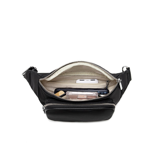 Pixie Mood - Aaliyah Fanny Pack in Black Nylon