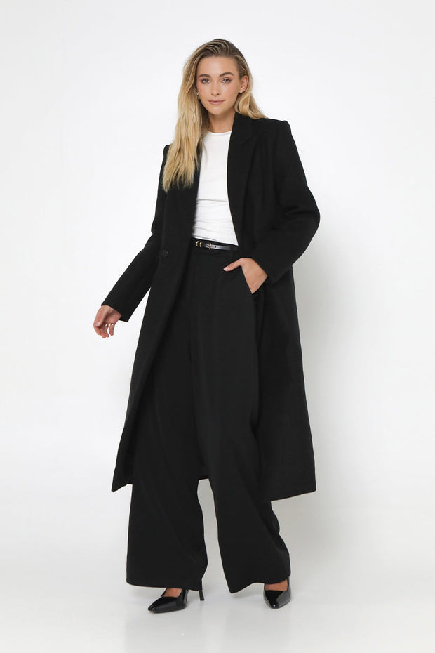 Madison The Label Alexander Coat in Black