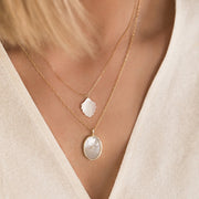 Leah Alexandra - Coquille Necklace Pearl/Gold