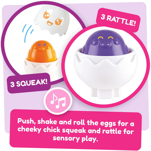 Tomy Toomies Hide & Squeak Eggs