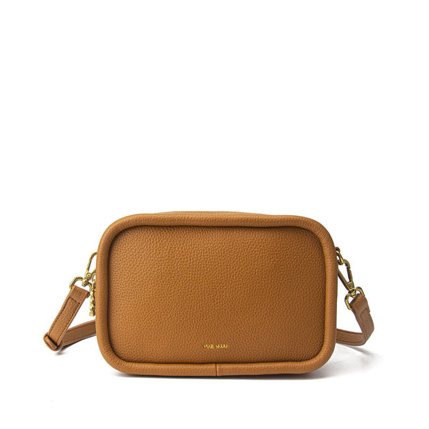 Pixie Mood - Erika Crossbody in Mustard Pebbled