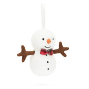 JellyCat Festive Folly Snowman Ornament