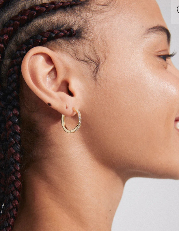 Pilgrim - True Recycled Hoop Earrings in Gold