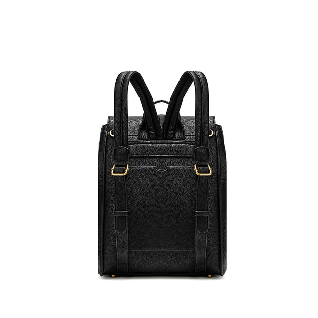 Pixie Mood - Lock Backpack in Pebbled Black