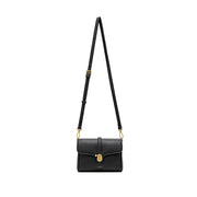 Pixie Mood - Lock Crossbody in Pebbled Black