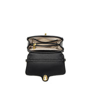 Pixie Mood - Lock Crossbody in Pebbled Black