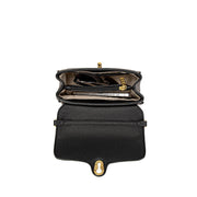 Pixie Mood - Lock Crossbody in Pebbled Black