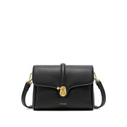 Pixie Mood - Lock Crossbody in Pebbled Black