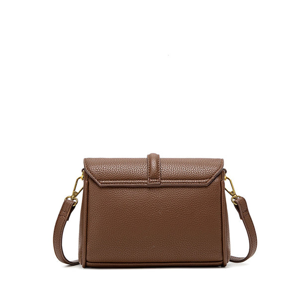 Pixie Mood - Lock Crossbody in Pebbled Espresso