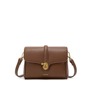 Pixie Mood - Lock Crossbody in Pebbled Espresso