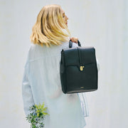 Pixie Mood - Lock Backpack in Pebbled Black