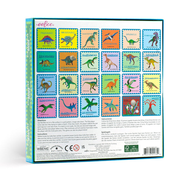 eeBoo - Shiny Dinosaur Memory & Matching Game